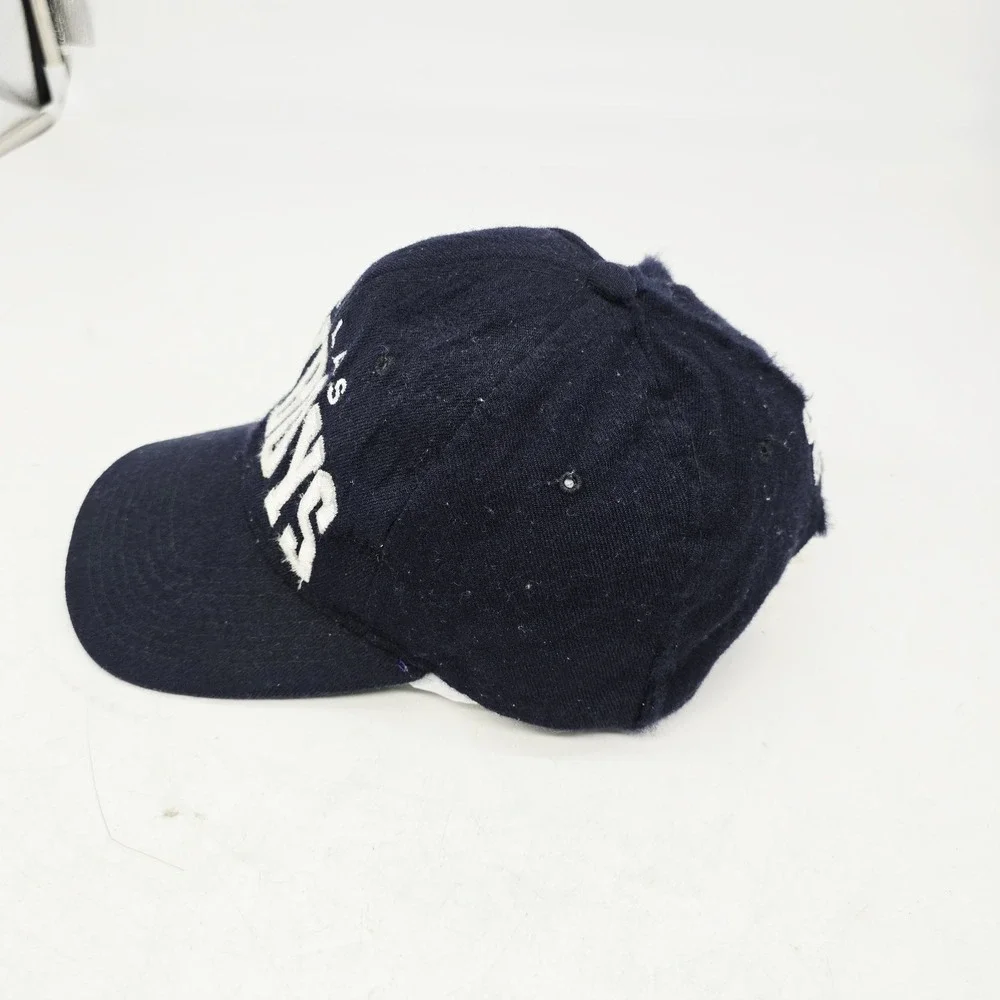 Vintage Starter Dallas Cowboys Hat Snapback NFL Blue Wool Arch Logo Navy Natural